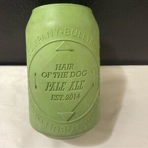 BULLYMAKE Rubber Treat-Dispensing Beer Can Toy for Dogs 50 Lbs. and up